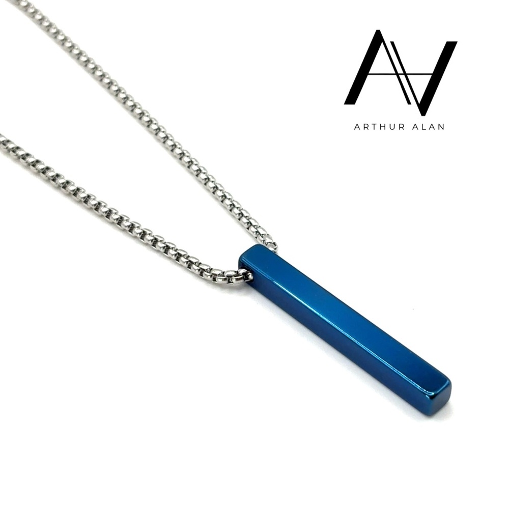 Blue Totem Necklace (Silver) | Arthur Alan Jewelry